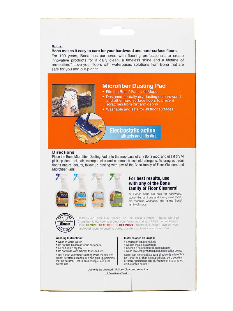 Bona Microfiber Dusting Pad, for Hardwood and Hard-Surface Floors, fits Bona Family of Mops - NewNest Australia
