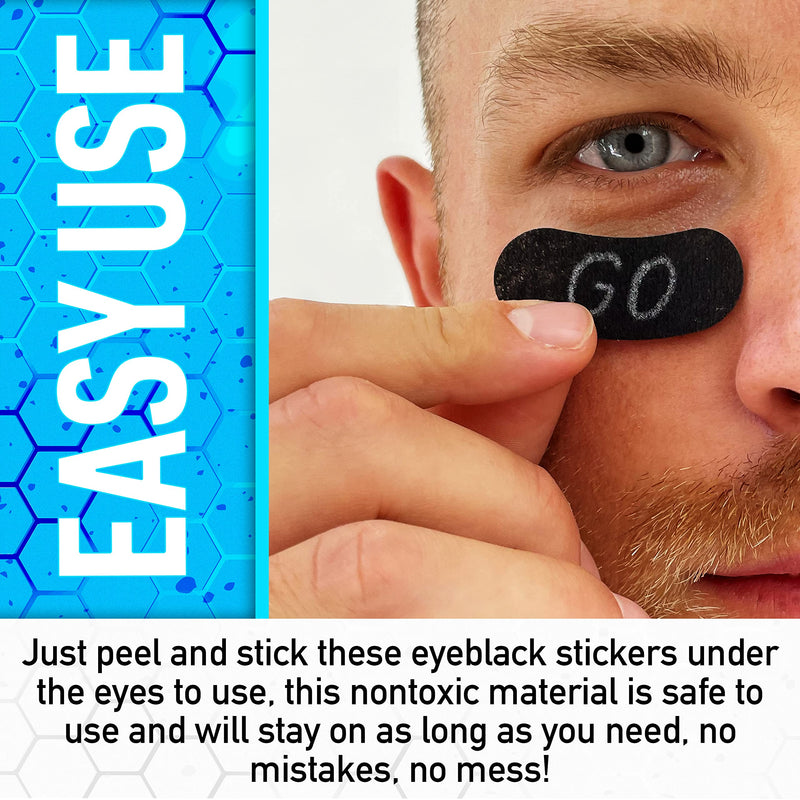Franklin Sports Eye Black Stickers for Kids - Customizable Lettering Baseball and Football Eye Black Stickers - White Pencil Included - Includes 24 Pairs - NewNest Australia