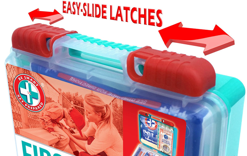 Be Smart Get Prepared 85 Piece First Aid Kit In Durable Plastic Case, Compact, 0.69 Pound - NewNest Australia