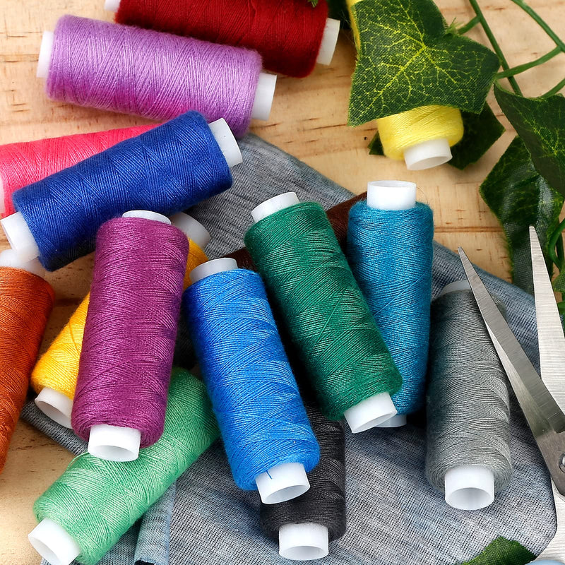 CiaraQ Sewing Threads Kits, 30 Colors Polyester 250 Yards Per Spools for Hand Sewing & Embroidery Machine - NewNest Australia