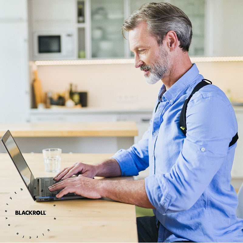 Blackroll Posture 2.0 (Xs-L) Posture Trainer For Improved Posture, Back Trainer For Strengthening Muscles, Posture Corrector In Workplace, With Adjustable Back Element, Black - NewNest Australia