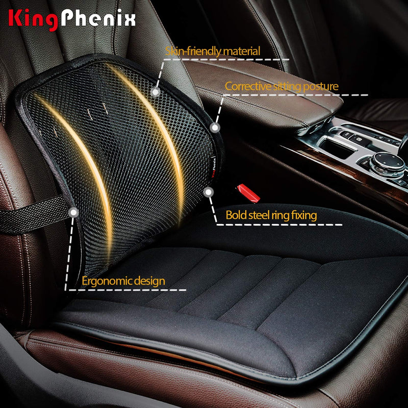 Lumbar Support (2 Pack) with Breathable Mesh, Suit for Car, Office Chiar - NewNest Australia