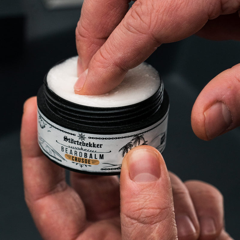 Störtebekker® Premium Beard Balm cares for the beard and shapes it - 50ml jar 100% compostable - men's beard wax with a pleasant scent - beard balm made in Germany - NewNest Australia