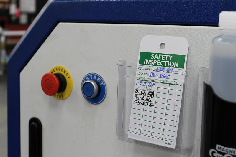 NMC RPT170 Accident Prevention Tag, "SAFETY INSPECTION", 3" Width x 6" Height, Unrippable Vinyl, Green on White (Pack of 25) - NewNest Australia