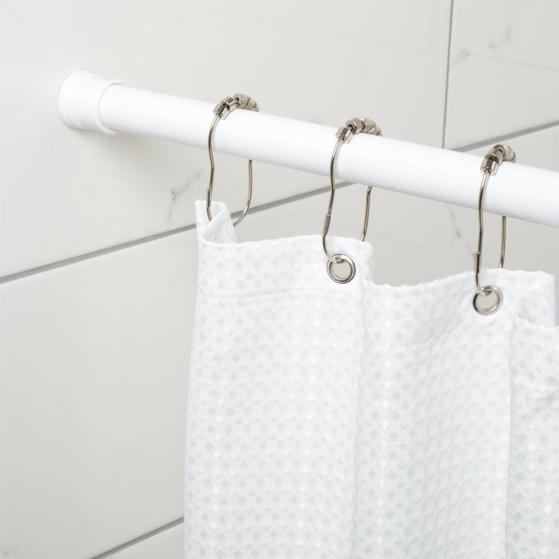 Zenna Home 886WW Adjustable Tension Shower Curtain Rod, 51 to 86 Inches, White - NewNest Australia