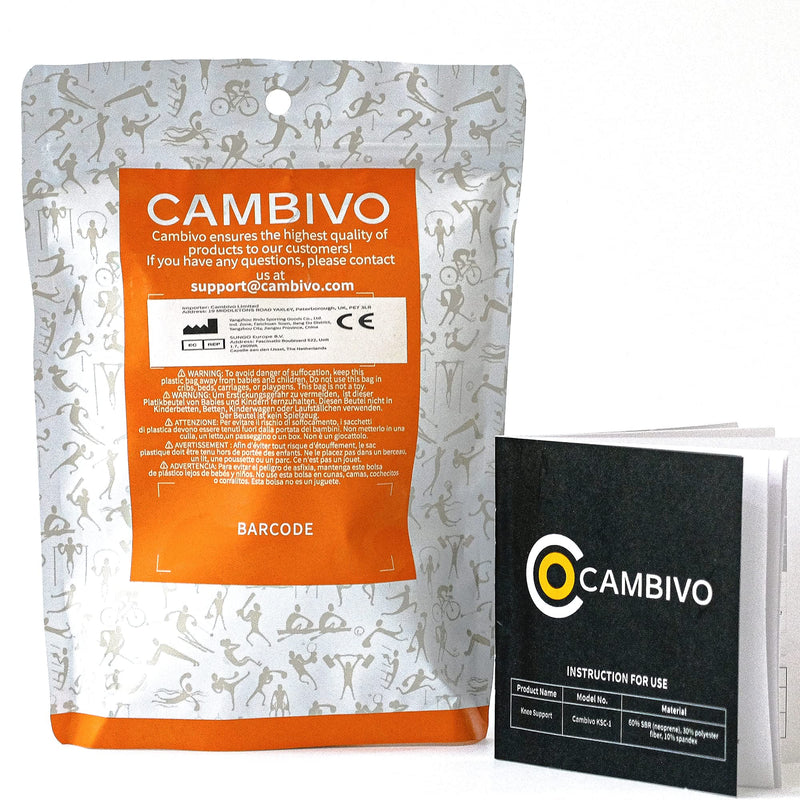 CAMBIVO 2 Pack Patella Tendon Knee Strap, Knee Support Brace for Women Men, Adjustable Band for Hiking, Soccer, Basketball, Baseball, Running, Tennis, Volleyball, Squats Black/White - NewNest Australia