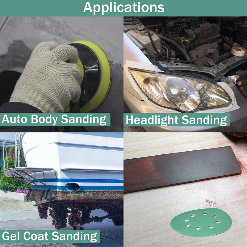 S&F STEAD & FAST 5 Inch Sanding Discs Hook and Loop, Sand Paper 800 1000 1200 1500 2000 Grit, Orbital Sander Sandpaper, Wet Dry Sandpaper High Grit Assortment and Tack Cloth, 25pc, Auto, Wood, Metal 25 - NewNest Australia