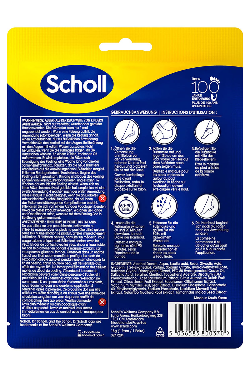Scholl callus remover mask - callus socks - mask for silky soft feet - NewNest Australia