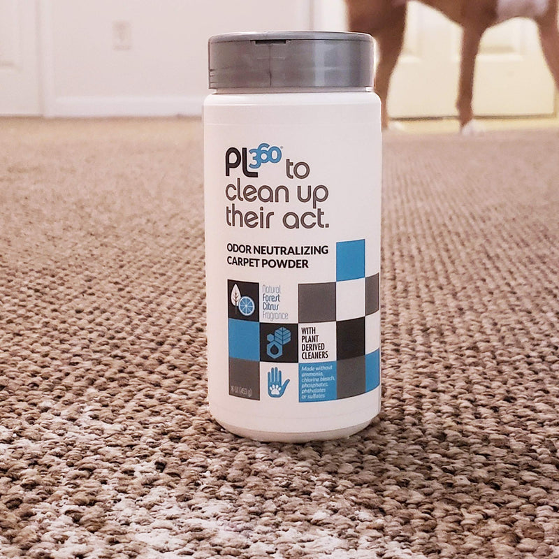 PL360 Pet Odor Neutralizing Carpet Powder | Pet Smell Oder Eliminator | Removes Cat, Dog, Pet, Bad Odors from Carpets | Eco Friendly, Natural and Safe Ingredients | 16 oz 1 pack - NewNest Australia