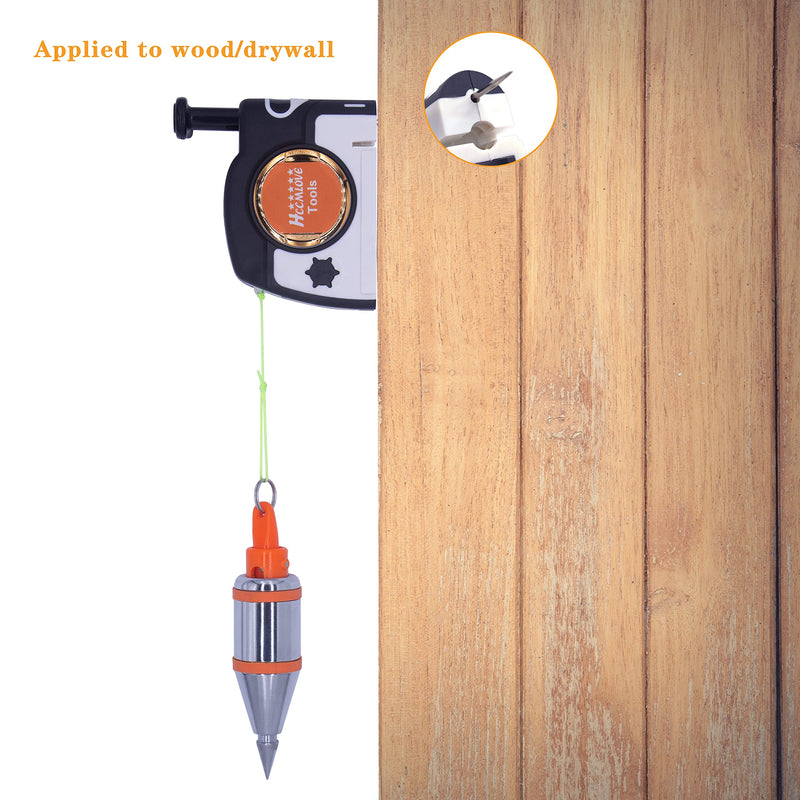 Plumb Bob Magnetic - 10.7 oz(305g) Plumb Rite With 14.5 ft(4.5m) String,Line Reel Used in De Construction Can Automatically Stretch the Line and Quickly Stabilize the Plumbob 10.7oz(305g) 14.5ft(4.5m) - NewNest Australia