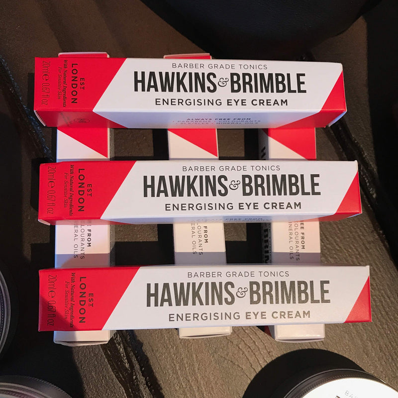 Hawkins & Brimble Energising Under Eye Cream 20ml - Dark Circle Puffy Eyes Relief for Man | Male Anti-Ageing Lotion | Late Night Recovery 40's 50's - NewNest Australia