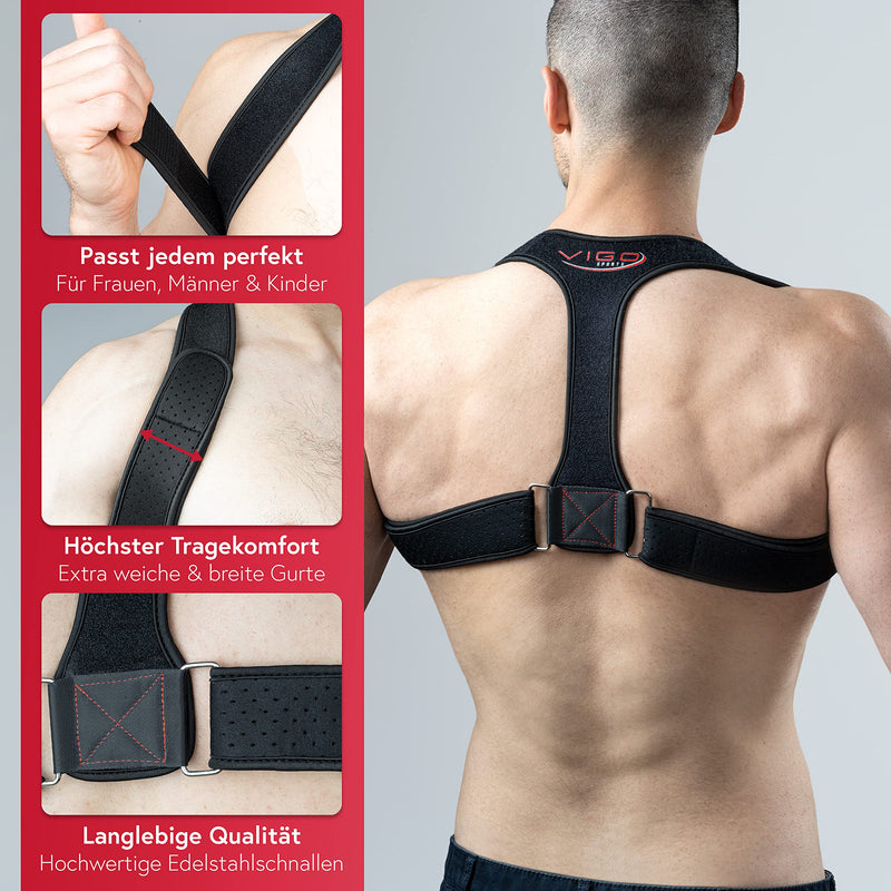 Vigo Sports *New* I Back Straightener For Efficient Posture Correction I Adjustable Back Support For Men And Women I Premium Shoulder Strap For Confident Appearance (Sm) - NewNest Australia