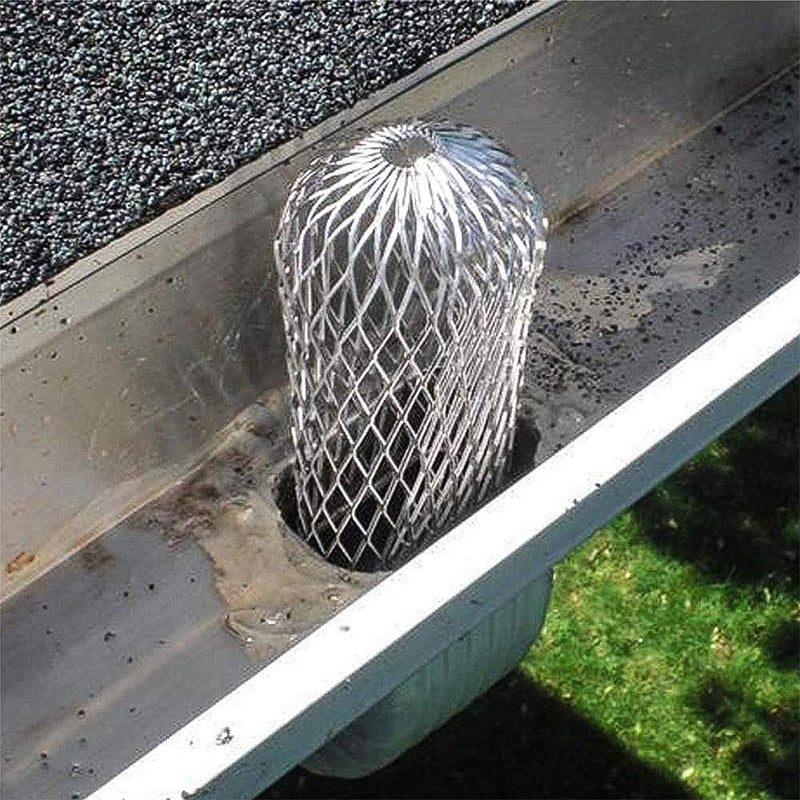 EBaokuup 8 Pack Gutter Guards - 3.5 Inch Expandable Aluminium Filter Strainer, Gutter Strainer Gutter Downspout Protectors for Preventing Blockage Leaves Debris - NewNest Australia