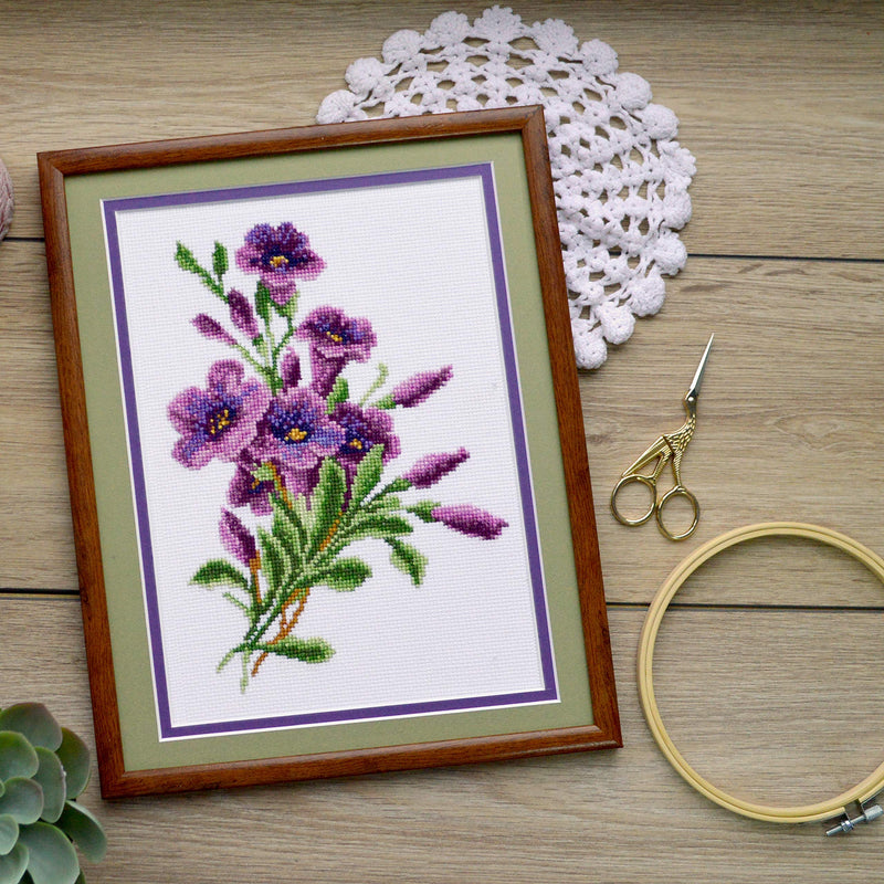 American Bell-Flower Counted Cross Stitch Kit – Flower DIY Embroidery Set American Bell-Flower - NewNest Australia