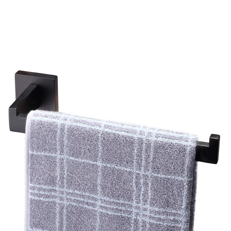 Toprema Towel Holder Bar Towel Ring Stainless Steel Matte Black Hand Bath Towel Hanger Bathroom Lavatory Kitchen Hardware Wall Mount - NewNest Australia