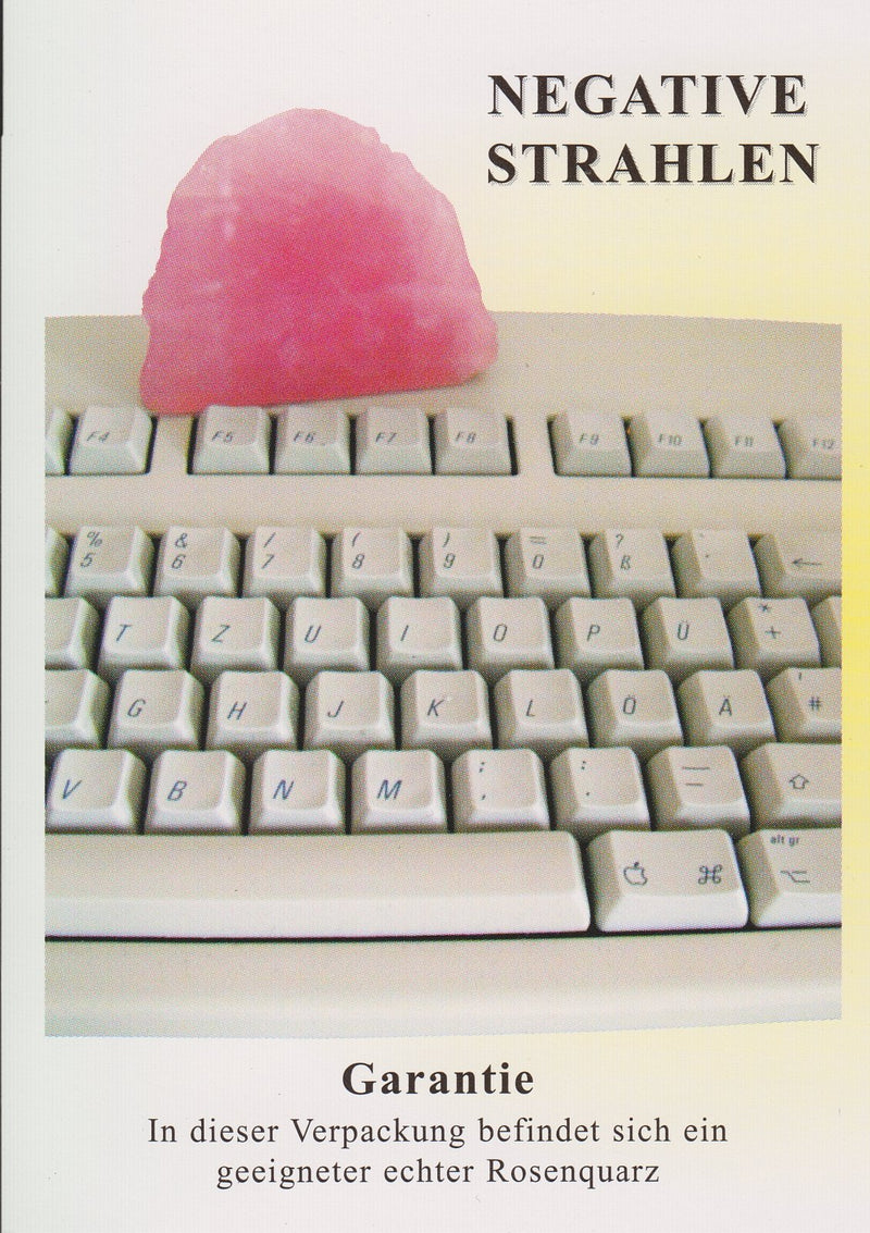 ROSE QUARTZ gemstone computer stone Madagascar approx. 6 cm. Negative electro - computer radiation, energetic house cleaning with bags + description. 95015 - NewNest Australia