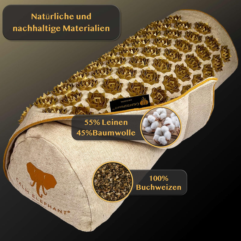 Calm Elephant Original Premium 2-In-1 Acupressure Knee Cushion & Extra High Knee Roll Positioning Roller, For Knee Pain And Back Pain, Relieve Tension In The Legs, Supplement To Acupressure Mat - NewNest Australia