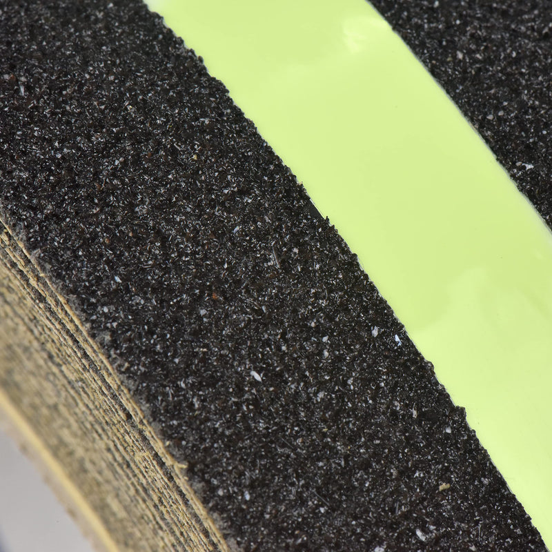 Anti Slip Tape |Grip & Friction Tape with Glow in The Dark Strip for Outside Steps, Walkways, Decks, Equipment, Wheelchair Ramps & More | Black, 2 in x 30 Ft 2 Inches x 30 Feet - NewNest Australia