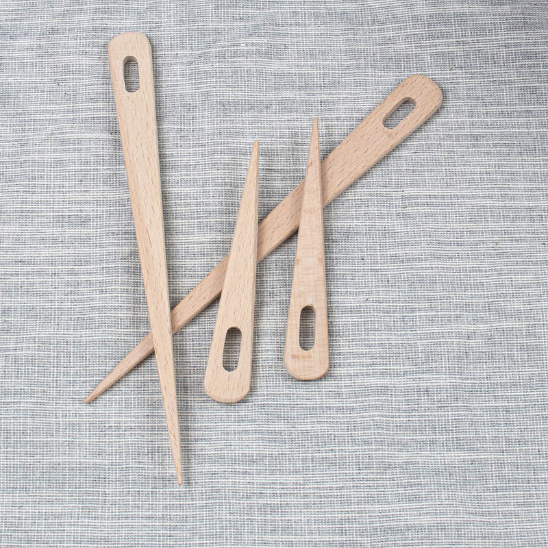 AUEAR, 5 Pack Wood Weaving Crochet Needle Wooden Hand Loom Stick Tapestry Sewing Making DIY Crafts Tools - NewNest Australia