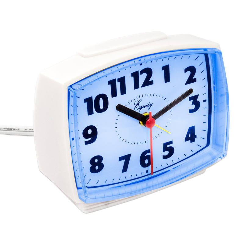 NewNest Australia - Equity by La Crosse 0 33100 Electric Alarm Clock with Lighted Dial, Pack of 1, White 