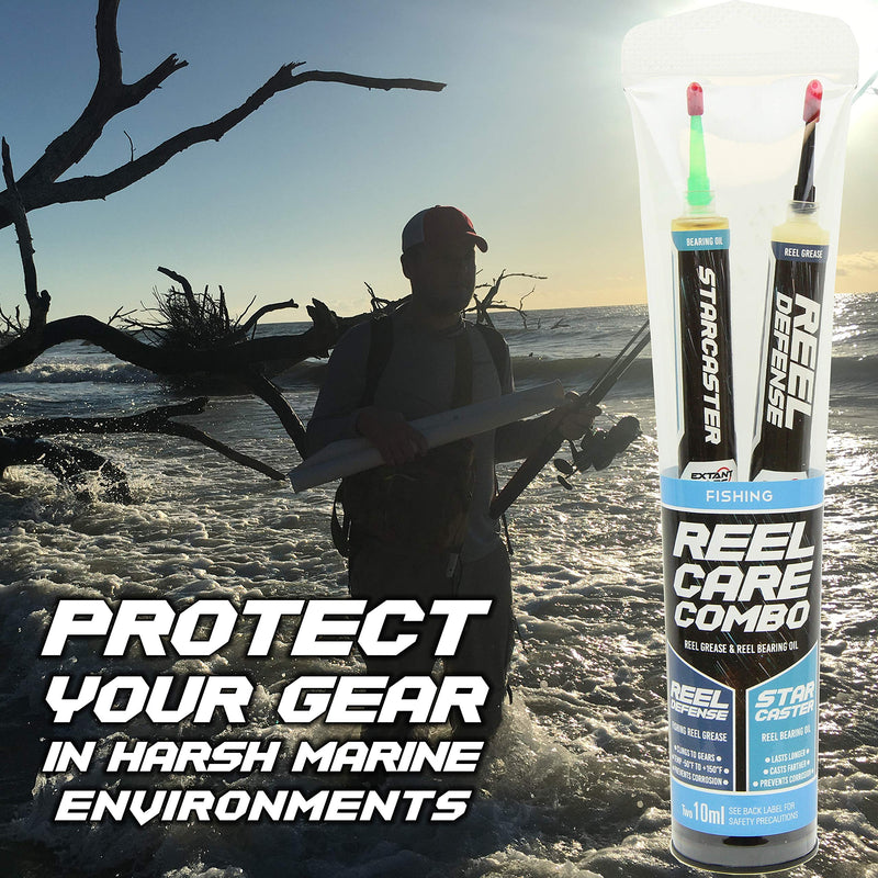 Extant Labs Reel Care Combo: Fishing Reel Oil and Grease Kit, 2X 10ml Syringe - Spinning, Baitcasting, Freshwater, Saltwater, Hardwater Reel Maintenance - Low Temp Performance -50F/-40C - NewNest Australia