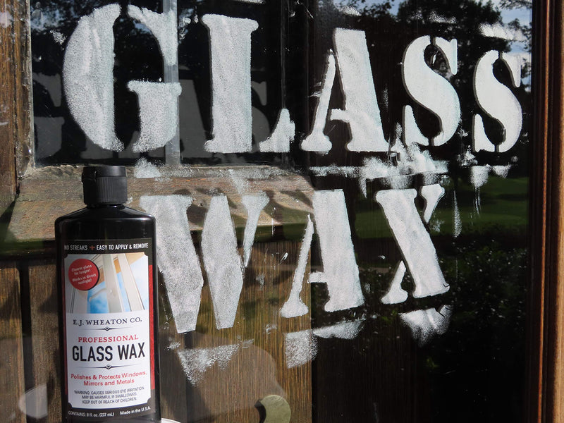 E.J. Wheaton Co. Glass Wax, Polishes and Protects Windows, Mirrors and Metal Surfaces, Dries Chalk White, Easy to Apply and to Remove, Made in USA - NewNest Australia