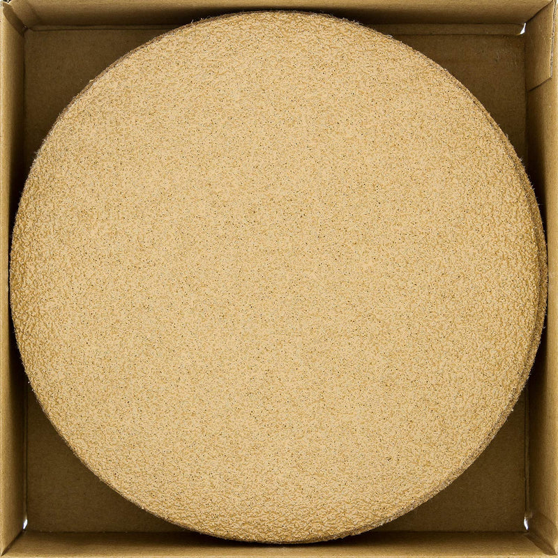 Dura-Gold Premium 6" Gold Sanding Discs - 40 Grit (Box of 25) - Hook & Loop Backing Sandpaper Discs for DA Orbital Sanders, Finishing Coarse-Cut Abrasive - Sand Automotive Car Paint Woodworking Wood 40-Grit - NewNest Australia