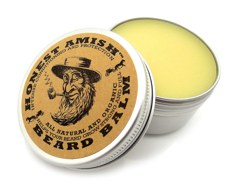 Honest Amish Beard Balm Leave-in Conditioner - Made with only Natural and Organic Ingredients - 2 Ounce Tin - NewNest Australia