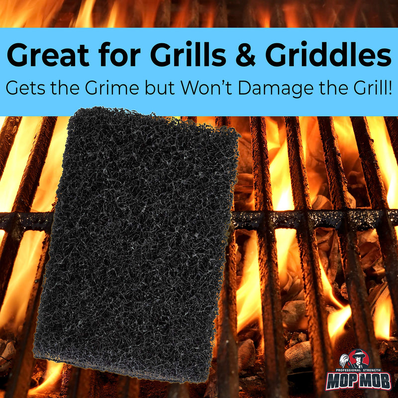 Restaurant-Grade Griddle Cleaning Pads 5 Pack. Use on Metal Grills, Cast Iron Cooktops & Stainless Steel Flat Tops. Quickly Cleans & Scours Baked-On Grease & Carbon. Heavy Duty, 4x6 Grit Scouring Pads - NewNest Australia