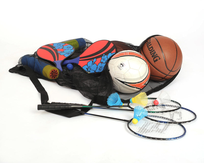 Soccer Ball Bag - Sports Equipment Bag, Mesh Laundry Bag, Beach Bag or Snorkel Gear Bag with Shoulder Strap - Extra Large 30 Inches X 40 Inches Commercial Grade Mesh - Perfect for Equipment Storage, Soccer Balls, Scuba Gear, Beach Toys, Basketball Bag ... - NewNest Australia