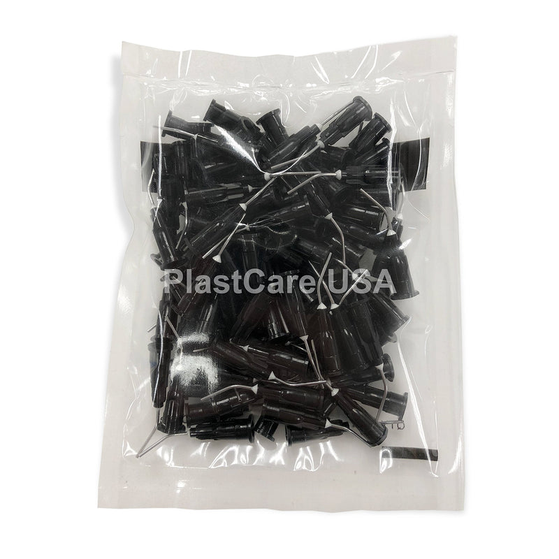 200 20 Gauge Black Dental Pre Bent Flow Dispensing Needle Etch Tips, 2 Bags 20 G (Black) - NewNest Australia
