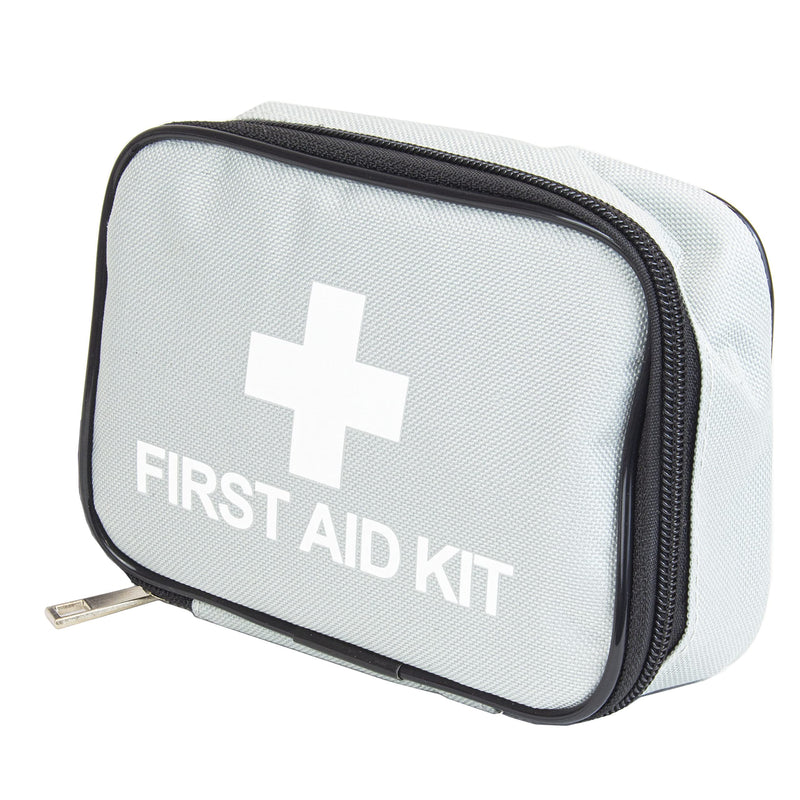 Clay Roberts First Aid Kit, Grey, Compact First Aid Kit Bag, Bandages, Dressing Pads, Plasters, Emergency & Medical Supplies, 1st Aid Kit Bag for Travel, Home, Family, Holidays, Cars and Camping - NewNest Australia