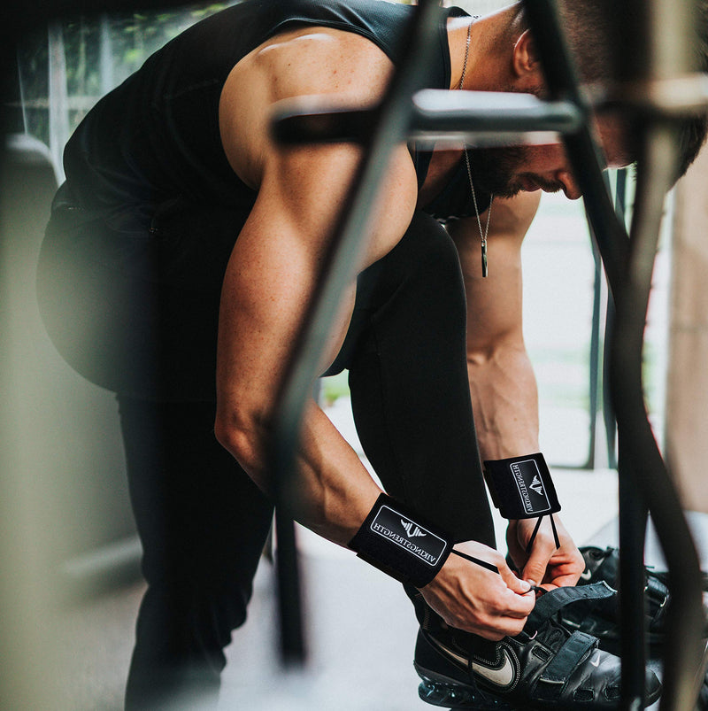 Vikingstrength Wrist Brace Support for Weight lifting, Crossfit, Bodybuilding and Fitness. Premium Quality Wrist Wraps for Pain relief and Recovery. Wrist Strap + V-Strength Workout App - NewNest Australia