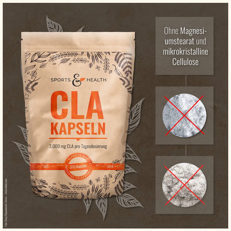 CLA capsules - 210 capsules - 3000mg per daily dosage - high dose - conjugated linoleic acid - NewNest Australia