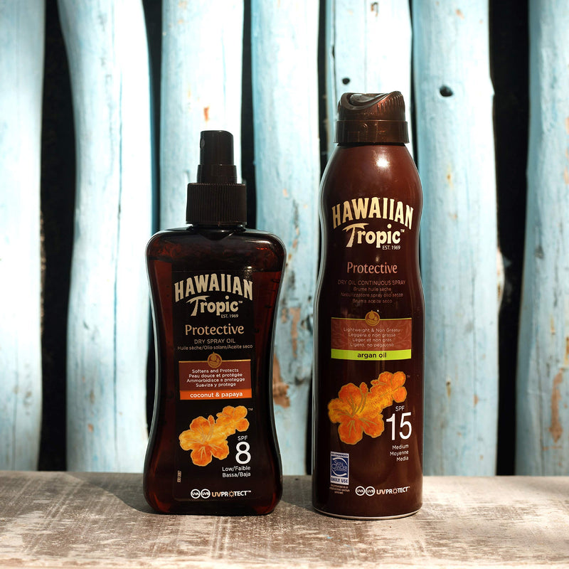 Hawaiian Tropic Protective Dry Spray Oil, SPF 15, 200ml - NewNest Australia