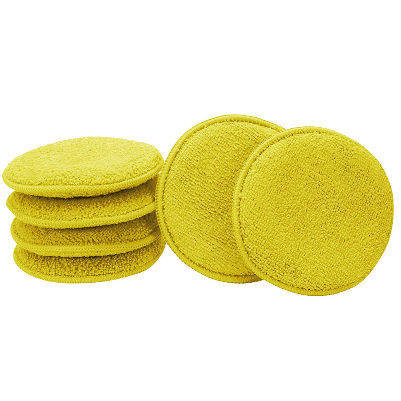 Mothers 156801 Yellow Microfiber Ultra Soft Applicator and Cleaning Pads (Six 5 Inch Pads) 6pk - NewNest Australia