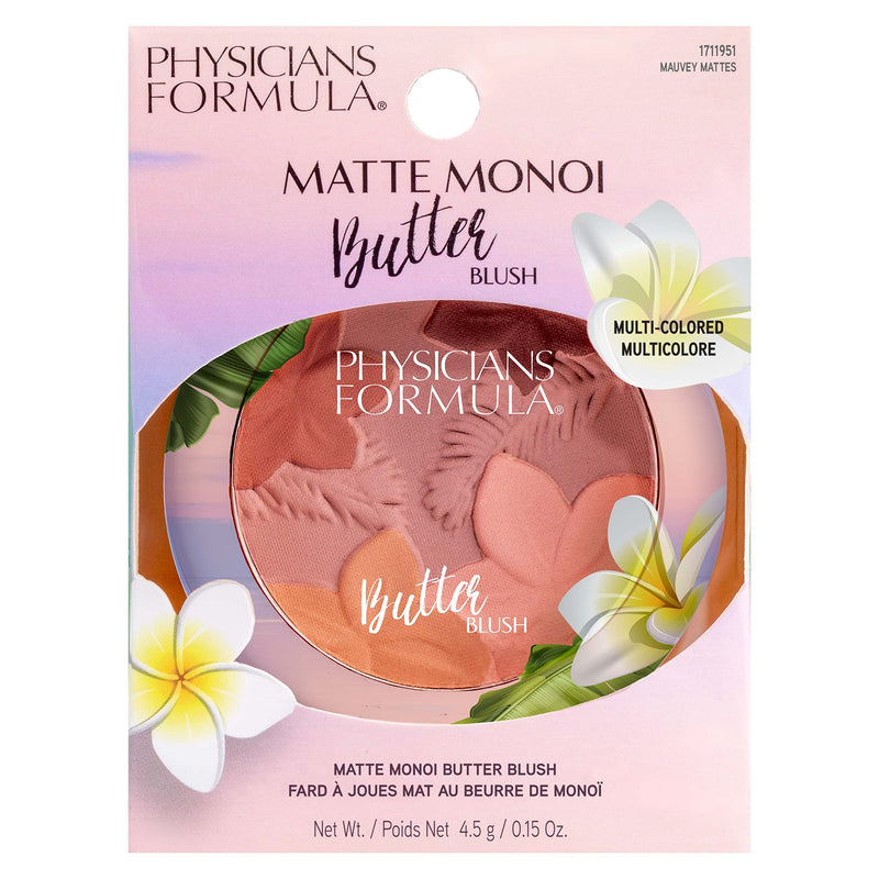 Physicians Formula, Matte Monoi Butter Blush, Matte Cream Blusher for a Natural Look, Pink Blusher with Murumuru Butter, Cupuacu Butter, Tucuma Butter, and Tahitian Monoi Butter, Mauvy Mattes - NewNest Australia