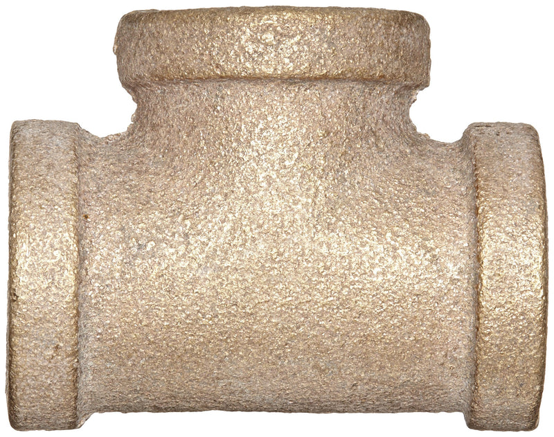 Anderson Metals 38101 Red Brass Pipe Fitting, Tee, 3/8" x 3/8" x 3/8" Female Pipe - NewNest Australia