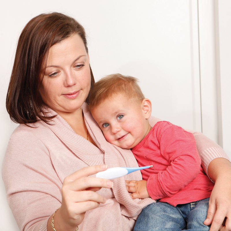 Dreambaby Clinical Digital Oral Thermometer - Accurate Temperature Reading in 30 seconds - With Fever Alert Sound Feature - Suitable for Infants, Toddlers & Adults - Blue - Model F318 - NewNest Australia