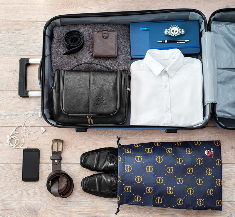 Hanging Toiletry Bag for Men with Pack Pouch | Large | Toiletries Bag Organiser | Multiple Compartments | Large Men's Wash Bag with Hook for Toiletries, Cosmetics Travel Kits | Gift for Men Black - NewNest Australia