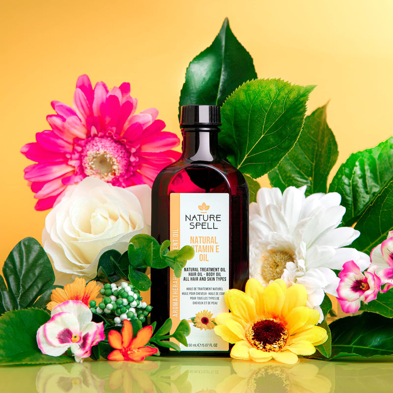 Nature Spell Vitamin E Oil for Hair & Skin 150ml – Treatment Hair Oil for Dry Damaged Hair – Skincare Oil to increase clarity, brightness, and softness – Made in the UK - NewNest Australia