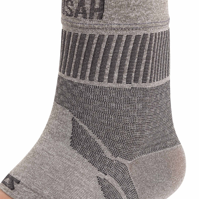 Zensah Ankle Support - Compression Ankle Brace - Great for Running, Soccer, Volleyball, Sports - Ankle Sleeve Helps Sprains, Tendonitis, Pain Medium Heather Grey - Pair - NewNest Australia