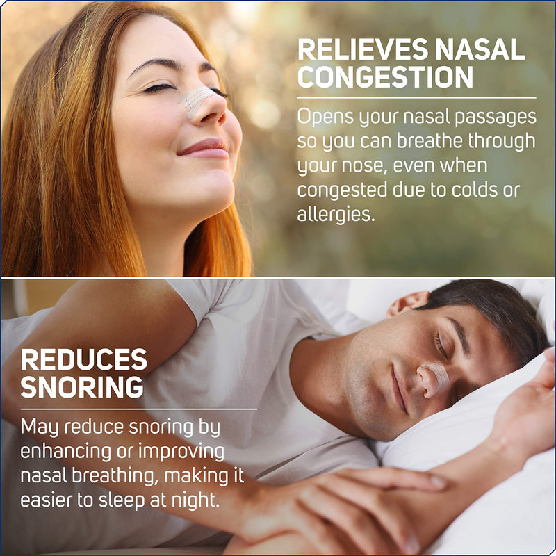 Clear Passage Nasal Strips Extra Strength, Clear, 26 ct | Works Instantly to Improve Sleep, Reduce Snoring, Relieve Nasal Congestion Due to Colds & Allergies 26 Count (Pack of 1) - NewNest Australia