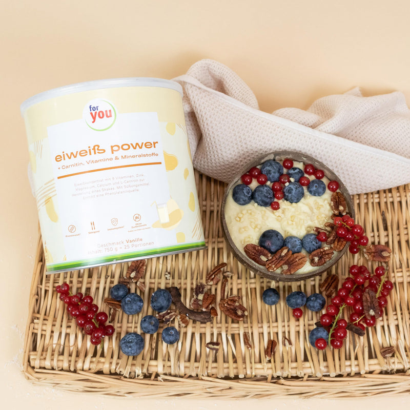 Power Protein According To Dr. Strunz With Free Shaker I Highly Soluble, Creamy Multi-Component Protein: Whey, Soy, Milk, Chicken Egg Protein + L-Carnitine Vitamins Minerals I Cs 156 (Vanilla) - NewNest Australia