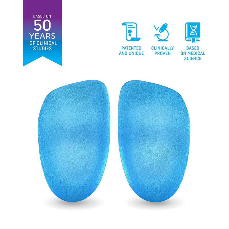 Heel That Pain Plantar Fasciitis Insoles | Heel Seats Foot Orthotic Inserts, Heel Cups for Heel Pain and Spurs | Patented, Clinically Proven, 100% Guaranteed (Light Blue Hybrid, Medium) Light Blue Rubber/Gel Hybrid M (Pack of 1) - NewNest Australia