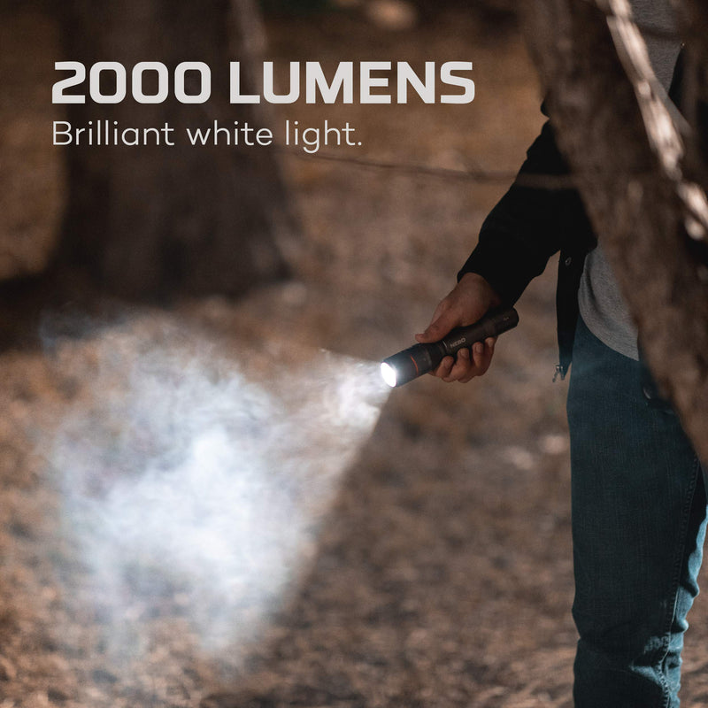 NEBO Davinci 2000 | Rechargeable 2000 Lumen Handheld Flashlight with Power Bank - NewNest Australia
