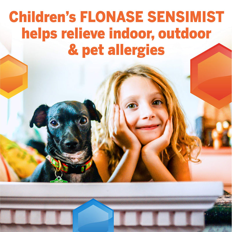 Flonase Sensimist Allergy Relief Nasal Spray for Children, 24 Hour Non Drowsy Allergy Medicine - 60 Gentle Sprays - NewNest Australia