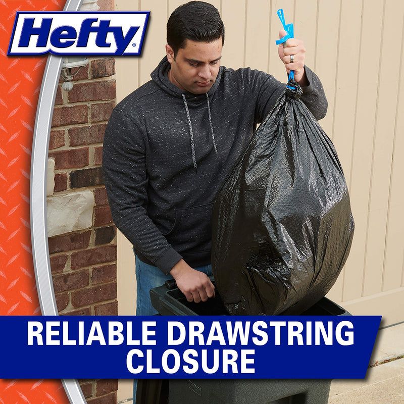 Hefty Ultra Strong Multipurpose Large Trash Bags, Black, Unscented, 30 Gallon, 14 Count Unscented - 14 Count - NewNest Australia