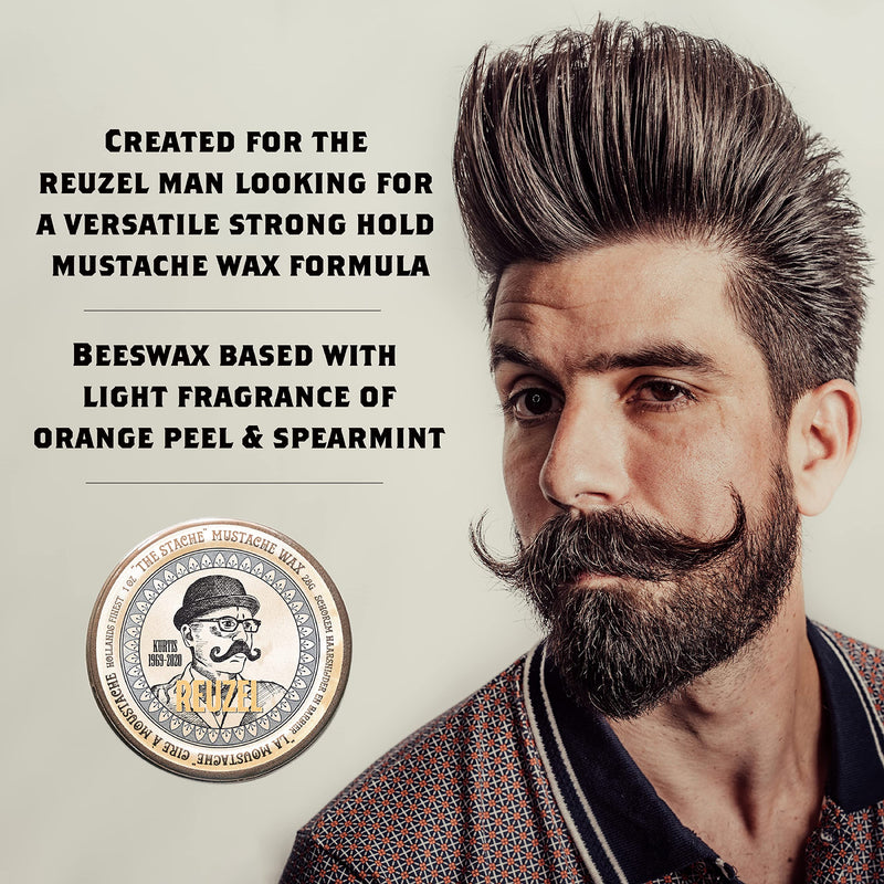 Reuzel The Stache Mustache Wax, Low Shine Beeswax, 28 g - NewNest Australia