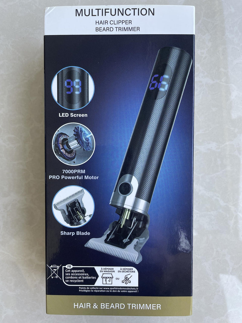 Professional Hair Trimmer, Beard Trimmer For Men, Hair Trimmer, Beard Trimmer, Men'S Razor, Men'S Electric, Rechargeable Lcd Display, T-Blade Trimmer, Cordless Long Hair Trimmer For Hairdressers - NewNest Australia